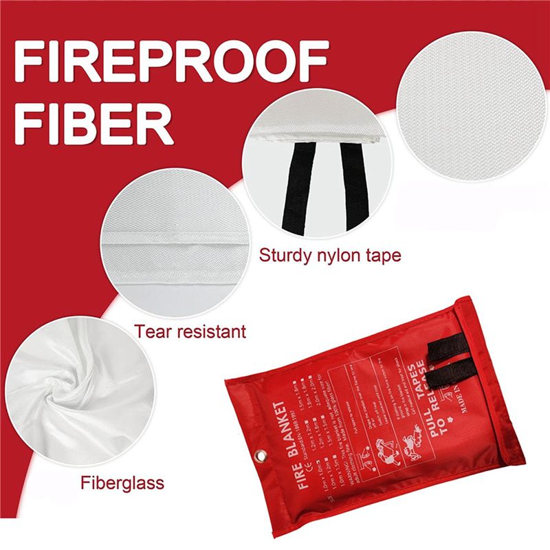 B48B-8PCS Coperta antincendio  - Fire Blanket Kitchen recensione e prezzo