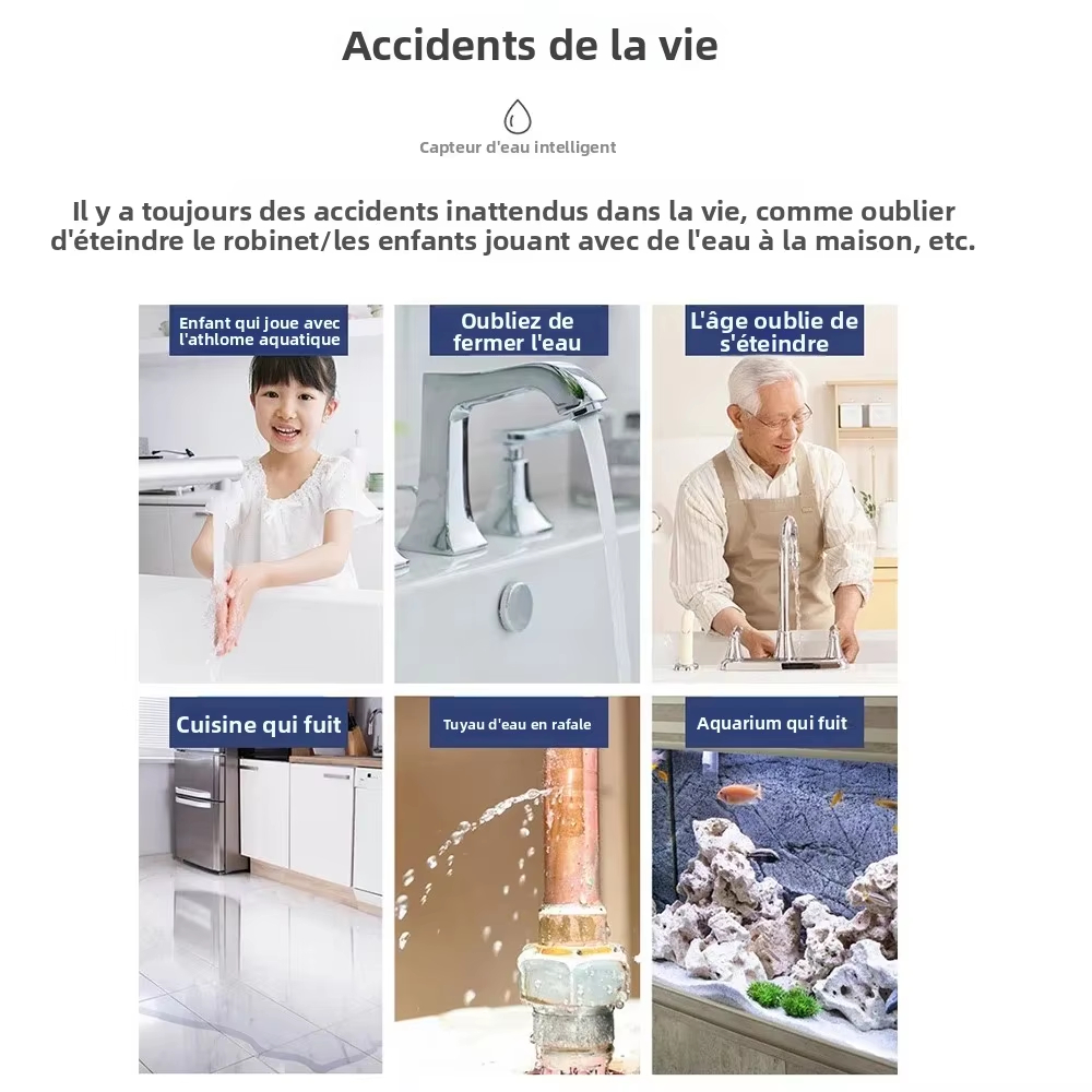 Funziona con l'app Tuya Smart  - Water Alarm Sensor recensione e prezzo